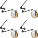 4 Pack Sliding Screen Door Tension Spring Fits for M-Shaped Rollers, Replaces B 512, B 513, and B 746 Used on Both Top and Bottom, 1" Concaved Steel Ball Bearing