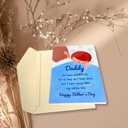 9 x POMELION Father's Day Card for Dad, Husband from Daughter, Son, Kids - Great Fathers Day Gift From Children - Unique Card Present to Daddy, Bonus Dad, Father-in-law - Greeting Card