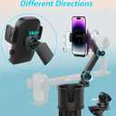 Cup Phone Holders for Your Car, [360Adjustable] Car Cup Holder Phone Cradle for 2.5-4" Cup Holders-Compatible with iPhone 15/14 Pro, Phone Holder Mount for Truck/SUV| Anti-Slip & No Shake Design
