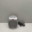 Basics Ceramic Space Heater, Portable Indoor Heating Solution, With Overheat and TipOver Protection, Thermostat, NonOscillating, 1500W, Fast Heating, 7.52"D x 6.34"W x 9.45"H, Silver