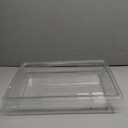 Rubbermaid 3307 2 gallon Capacity, 18" Length x 12" Width x 3-1/2" Depth, Clear Color, Polycarbonate Food and Tote Box