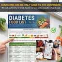 HAMIEW 5 Pack Diabetes Food List and Meal Planner Stop Guessing What to Eat, Diabetic Cookbooks with 80+ Recipes for Prediabetes Type 1 & 2, Glycemic Index (GI) Guide, A1C Chart, Serving Size