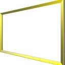 Aluminum Alloy Decorative Frame case for Echo Show 21 (Yellow Golden)