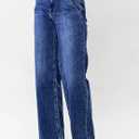 Astylish Women's High Waisted Wide Leg Straight Jeans, 12