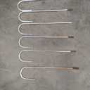 CEWOR 6 Pack 12 Inch Rebar Stakes, J Hook Tent Stakes Heavy Duty Long Galvanized Ground Anchors Metal Spikes Landscape Yard Stakes for Signs, Trampoline, Chain Link Fence, Outdoor Decoration