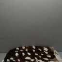 Faux Cowhide Rug Animal Print Area Rug Deer Hide Rug Sika Deer Carpet Cow Hides and Skins Mat for Home Livingroom 3.6x3ft