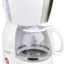 Brentwood Appliances TS-213W 4 Cup Coffee Maker, White