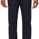 FIGS Cairo Cargo Scrub Pants for Men — Classic Straight Leg Fit, 9 Pockets, 4-Way Stretch, Anti-Wrinkle XS
