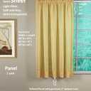 Today's Curtain, Silhouette Stripe Sheer Panel 72", Gold, 60" W x 72" L