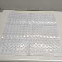 21"x21" Slip Resistant Shower Mat With Suction Cups