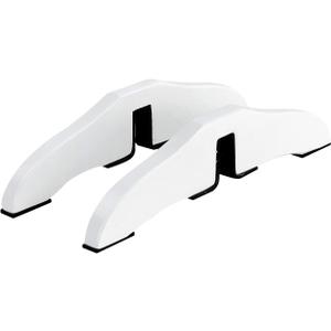 WELLAND Support Feet for 360 Degree Configurable Gate Collection, Espresso, A Pair White