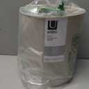 Umbra 1.25 Gallon Mini Waste Can with Removable Swing-Top Lid - Small Garbage Bin for Kitchen, Bathroom, Bedroom, Office - Compact Trash Can Fit Under Tables & Counters - Oatmeal