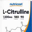 Nutricost L-Citrulline 1500mg, 180 Capsules - 750mg Per Capsule, Gluten Free, Non-GMO, Packaging May Vary (180 Count (Pack of 1))