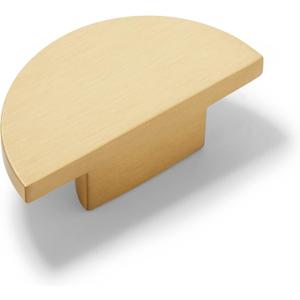 10 Pack Solid Brass Dresser Drawer Pulls,Semicircle Kitchen Cabinet Knobs and Handles, Gold Knobs for Cabinet and Drawer, Modern Copper Furniture Handles, Brushed Finish Furniture Hardware