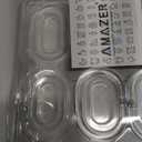 Amazer Plastic Shower Curtain Rings, Shower Curtain Hooks, 24 Pcs C Shaped Shower Hooks for Shower Curtain, Clear Shower Curtain Hooks for Bathroom