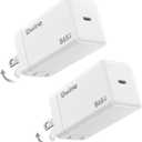 Bwine 65W GaN USB C Charger Fast, Compact & Powerful Charging Block for or MacBook, iPad, iPhone, Samsung, Drone(2X Adapter)