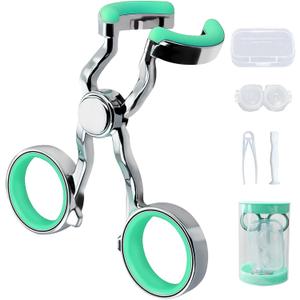 Contact Lens Applicator Tool - Easier Apply/Remove Contact Lens Aid for Travel (Alloy Material)(Green)