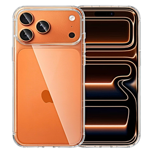 JJGoo Compatible with iPhone 17 Pro Max Case Clear, Soft Transparent TPU Bumper Cover, Slim Thin Shockproof Phone Cases, Clear