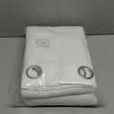 NICETOWN 100% Blackout Window Curtain Panels, Cold and Full Light Blocking Drapes with Black Liner for Nursery, 84 inches Drop Thermal Insulated Draperies (White, 2 Pieces, 52 Wide Each Panel)