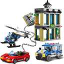 City Police Catch Thief Building Block Set with Cop Car, Bank, Helicopter, Getaway Sports Car, Fun Police Chase Toy for Kids, Best Learning & Roleplay STEM Toy Gift for Boys Girls Ages 6+ (625pcs)