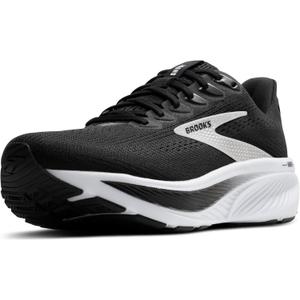 Brooks Womens Ghost 17 Neutral Running Shoe (8 Wide, Black/Grey/White)