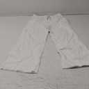 Women's Straight Leg Jeans Tummy Control Trendy High Waisted Stretchy Casual Denim Pants Baggy Trousers (Medium, White)