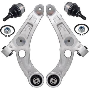 AUQDD 4Pc Suspension Kits Front Lower Control Arm and Ball Joint Compatible With 2014-2018 Je-ep Cherokee (Replace # K643179 K643180 K500287 4668993AA 4668994AA 68224650AA)