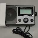 Greadio Portable Shortwave Radio with Best Reception,AM FM Transistor,LCD Display,Time Setting,Battery Operated by 4 D Cell Batteries or AC Power,Big Speaker,Earphone Jack for Gift,Elder,Home