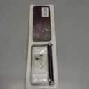 2 x Rustic Toilet Paper Holder Wall Mount - 6.69"x2.95" Solid Wood Bathroom Tissue Paper Roll Hoder with 5.7" Stainless Steel Rod, Farmhouse Paper Towel Holder for Small Space