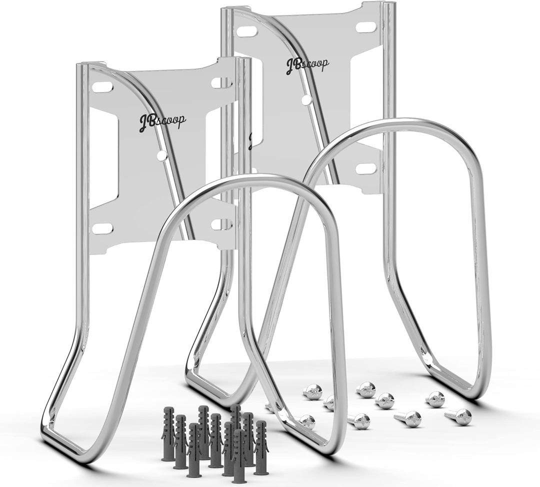 JBscoop Large Stainless Steel Hose Holder, Heavy Duty Hose Hanger (2)