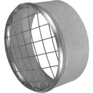 4 Inch Galvanized Steel Dryer Vent Cap with Screen Mesh  Metal Roof Vent Cap & Duct End Cover for HVAC Exhaust or Air Intake System  Rust-Free Outdoor Vent Pipe Cover, Made in EU