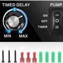 Livewell Timer Switch, Briidea Aerator Timer with Intelligent Timing Control, Waterproof and Corrosion-Resistance