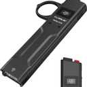 klarus FlatTac X1 Tactical Flashlight 4200 Lumens EDC, Slim USB-C Rechargeable, IPX6 Waterproof with OLED Display/Tactical Dual Switch/Pocket Clip, Compact Flat Design for Outdoor & Daily Carry