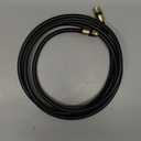 RG6 Coaxial Cable, 3FT 6FT 10FT 15FT 25FT 50FT 100FT Coax Cable Cord with Gold F-Type Connector, High Speed Internet, Digital TV Aerial for HDTV, Satellite, Antenna, Modem with Extender- 6ft (Black)