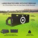 ZivPlay Soccer Rebounder Board Soccer Wall Kick Back Trainer with 2 Rebound Angles for Ball Passing and Bounce Back Training