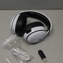 Gtheos 2.4GHz Wireless Gaming Headset for PS5, PS4 Fortnite & Call of Duty/FPS Gamers, PC, Nintendo Switch, Bluetooth 5.3 Gaming Headphones with Noise Canceling Mic, Stereo Sound, 40+Hr Battery -White