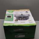 GreenLife 6QT Slow Cooker, Non-Toxic PFAS-Free Ceramic Nonstick Removable Interior Bowl, Programmable, Family Friendly, Keep Warm, Stovetop & Oven Safe, Dishwasher Safe Crock, Timer, Glass Lid, Black