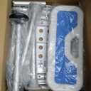 Heavy Duty Width Adjustable Bath Tub Transfer Shower Bench for Inside Tub Extended Shower Chair with Adjustable Height and Reversible Backrest Handicap Shower Chair Seat for Elderly and Disabled