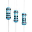 100pcs 1 ohm Resistor 1W, 1 Watt 1% Tolerance Metal Film Fixed Resistor, Multiple Values of Resistance Optional