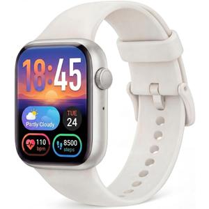 Smart Watch, Fitness Watch for Women Men with 24/ 7 Heart Rate/ Blood Pressure Monitor, Pedometer, Sleep Tracker, 120+ Sport Modes, IP68 Waterproof Activity&Fitness Tracker Compatible with Android iPhone