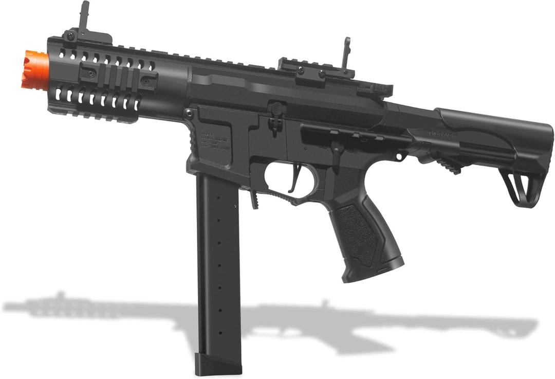 EMERBU Pro-Grade Gel Splatter Ball Blaster ARP9 Upgraded by EMERBU - Metal and Nylon Body - 11.1V High Power - Metal Gearset - High Speed Motor - for Ages 15+ Adults (Black)