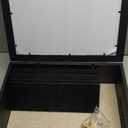 Gerrii Shadow Box Display Case 13 x 16 - Deep 5 Inch Large Wooden Picture Frame with Linen Back, Removable Shelves, Wooden Memory Case for Wedding Bouquets, Photos, Medals & Keepsakes, Black