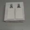 Ceramic Soap Dispenser Set, 2 Pack Hand and Dish Soap Dispenser with Funnel for Kitchen and Bathroom, Black