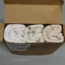 KeaBabies 3-Pack Swaddles for Newborns, Girls, Boys with Hats - Organic Soft Baby Sleep Sacks, Breathable Baby Swaddle 3-6 Months Beanies Set, Premie Infant Sleep Sack 0-3 Months (Nibbles/Bruce) (One Size)