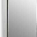 KOHLER K-CB-CLC2026FS Beveled Medicine Cabinet with Mirror Door & Adjustable Shelves, Rectangular Beveled Edge Frame, 20" x 26"