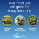 Aquascape Pond and Waterfall Kit AquaGarden Container Water Garden, Steel Gray