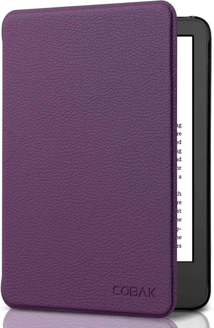 CoBak Case for All New 6 Inch Kindle 2024 and 2022 (11 Generation) - PU Leather Smart Cover, Auto Sleep and Wake, Premium Protective Case for Kindle Basic
