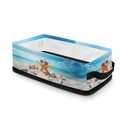 Garucesta Rectangular Storage Basket for Organizing Bathroom Storage Bins Toilet Paper Towels Baskets Small Items Organizer Storage Container Box, Sunglasses Starfish Sea Shell Conch Beach Theme