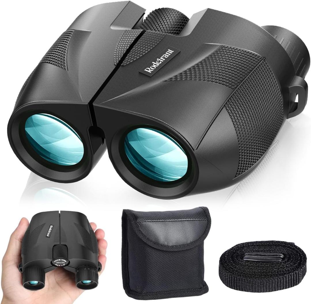 20x25 Compact Binoculars for Adults High Powered and Kids,Waterproof Binoculars for Hunters with Low Light Vision,Easy Focus Bird Watching for Adults Outdoor Hunting and Travel