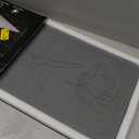 TULVERA Stone Dish Drying Mat for Kitchen Counter – Diatomaceous Earth Drying Mat | FastAbsorbing, Minimalist Design, Durable Diatomite | NonSlip, Heat Resistant, EasytoClean | 16"x12" | USA Brand